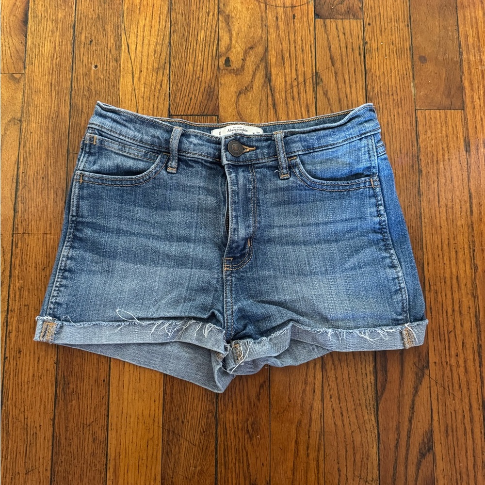 Abercrombie & Fitch Blue Jean Shorts